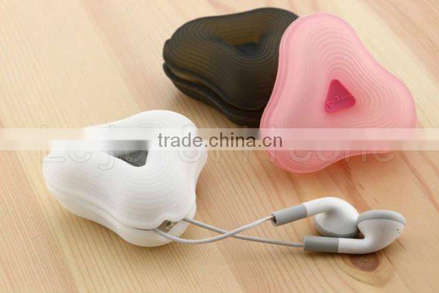silicone headphones cable winder for Promotion gift