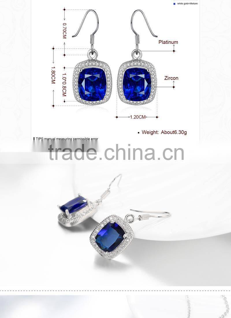 Fashionable Blue Gemstone Jewelry Set wholesale