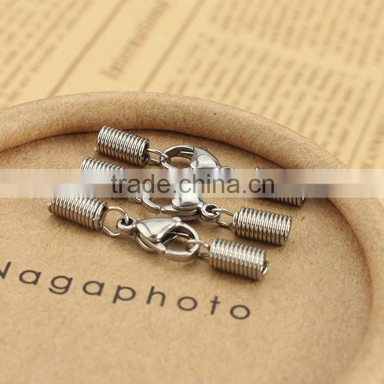 S839 for chain necklace, Stainless steel clasp crimp