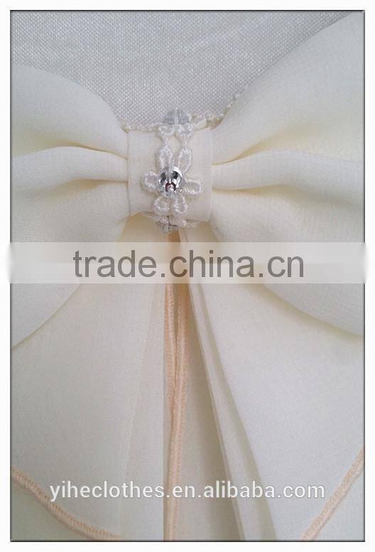 Bow chiffon T-shirt short sleeve girl's sweet T-shirt