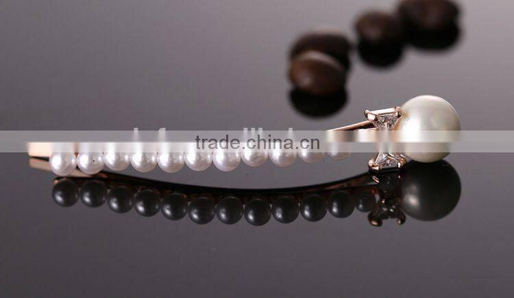 European and American High-end Boutique Fashion Zircon Elegant Pearl Hairpin Hair Accessories Hair Jewelry Party Decoration