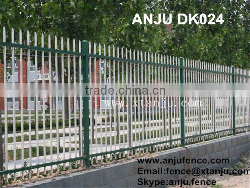 Cheap galvanized steel picket fence(DK024)
