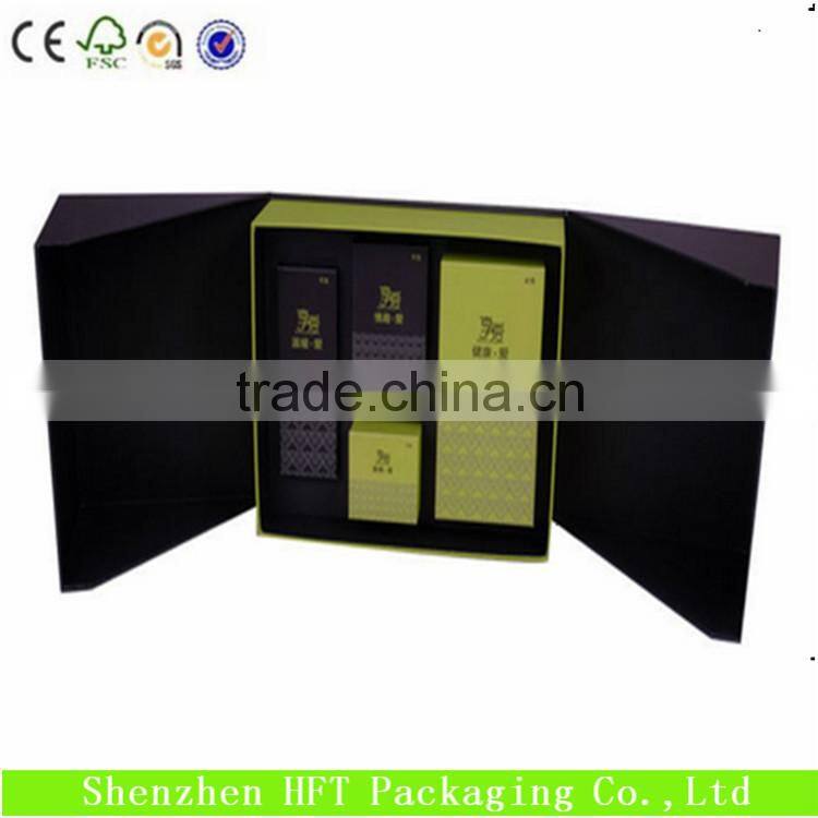 CMYK Printing handmade paper moon cake box with window