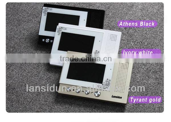 2016 hot sale in Asia 7 inch video interphone system audio door bell