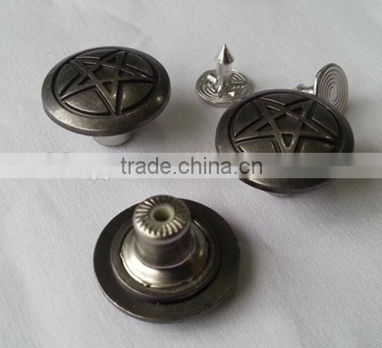 Zinc Alloy Material Cap Jeans Button for Jeans -- JB1412007