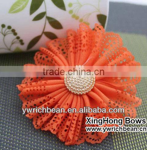 new styles! hot-sales handmade kids shabby flower with clip !cute girl hair flower clips ! hair flower clips for kids SF-177