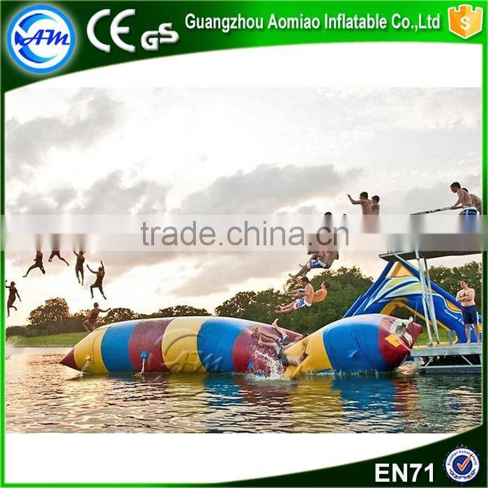 Good quality crazy and durable inflatable jumping pillow,blob water toy