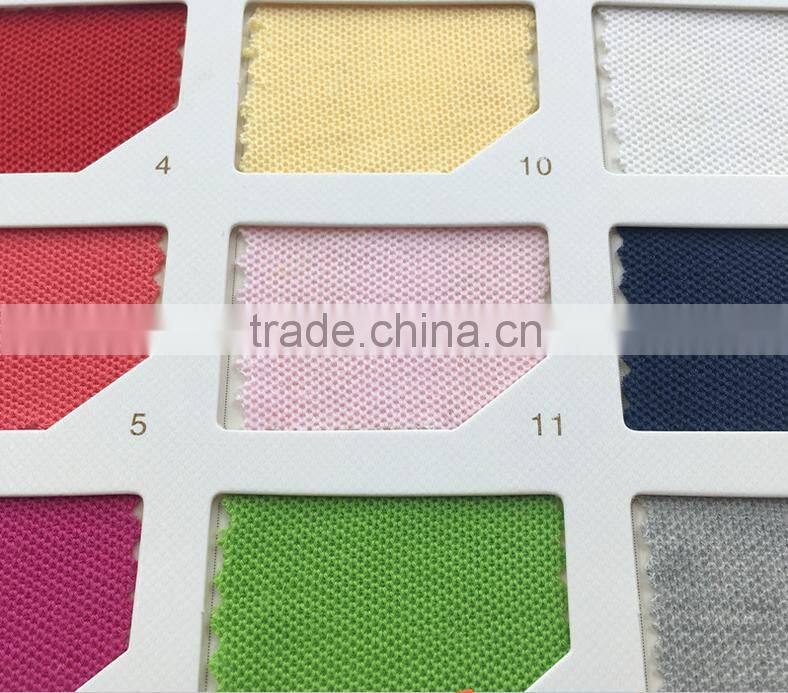 Two-sided jersey polyester cotton pique polo shirt fabric