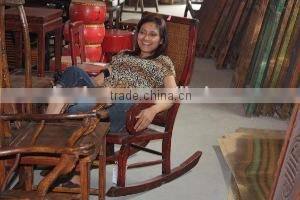 commercial furniture, antique pine wood red chair