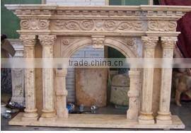 Best quality elegant natural marble fireplace,granite fireplace