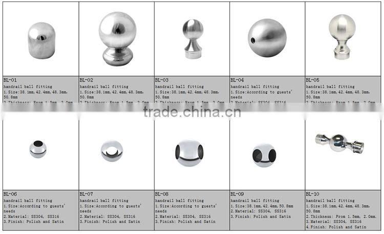 38.4/42.4/50.8 mm High quality ss304/316 stainless steel ball