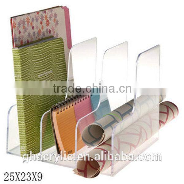 GH-RZ599 customized acrylic magazine racks/plexiglass flyer racks,customized acrylic magazine rack