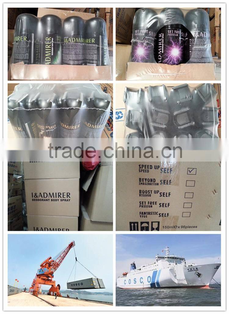 Attractive fragrance , Deodorant body spray , for men and women