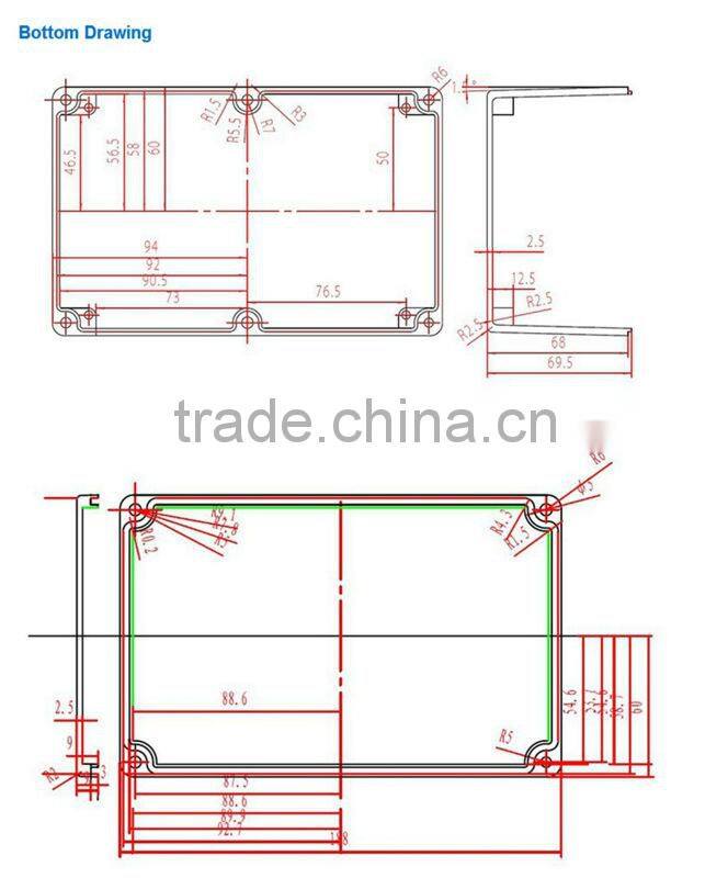 Manufacturer Saip New IP66 240*160*100MM SP-AG-FA64 aluminum waterproof enclosure