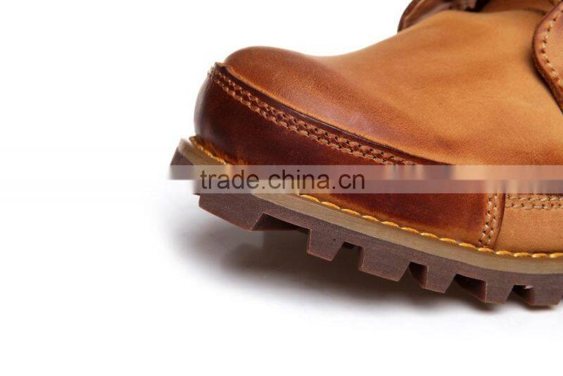 Comfortable custom winter leather men shoes in guangzhou