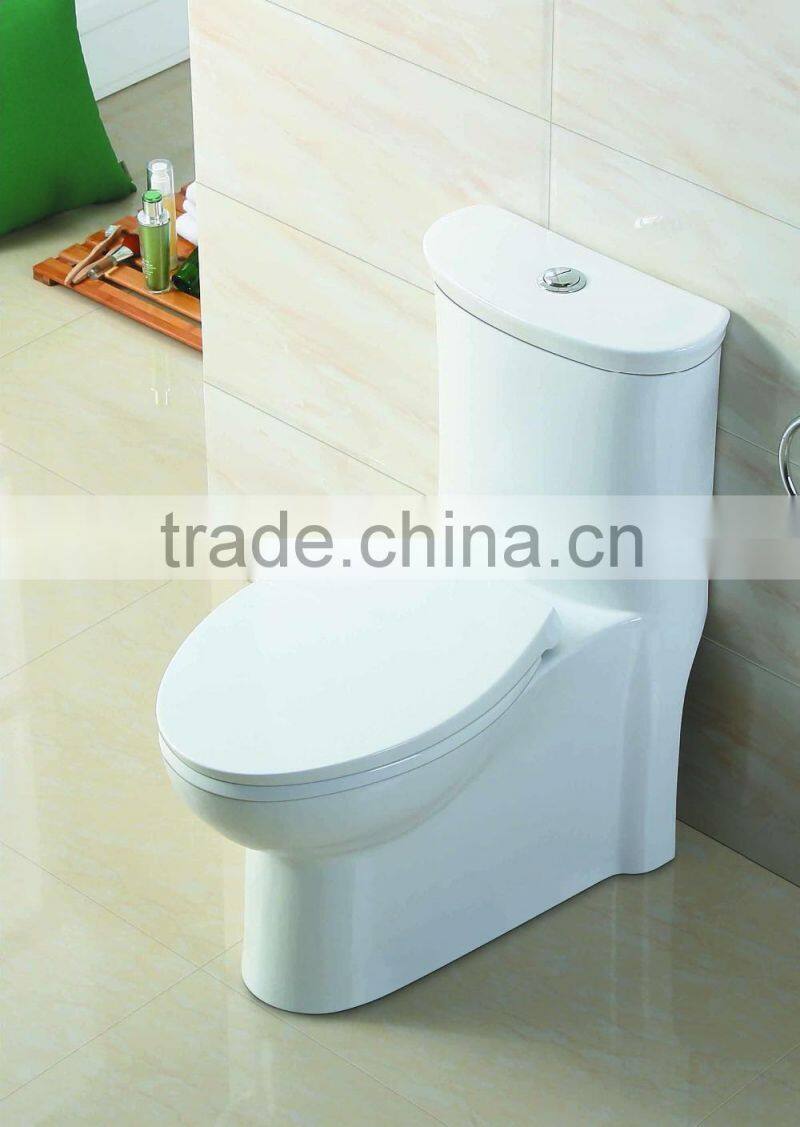High quality bathroom siphonic dual flush one piece toilet/ceramic toilet seat 1051