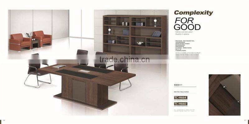 Best selling conference table specifications with white steel frame