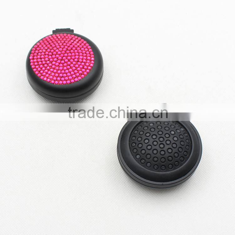 Custom Round Flexible Red Compact Folding Brush Mirror