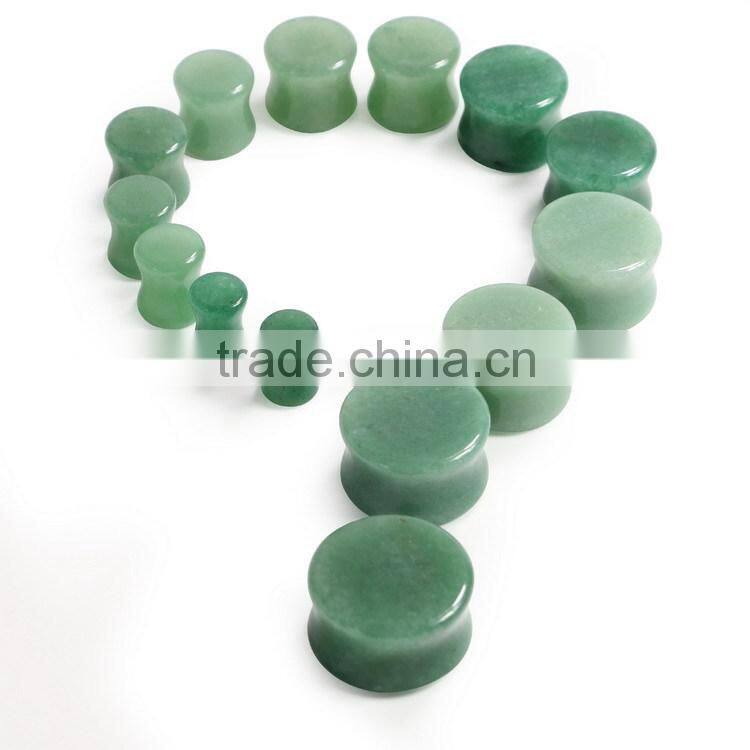 Natural Gemstone Color White Headset Earplug