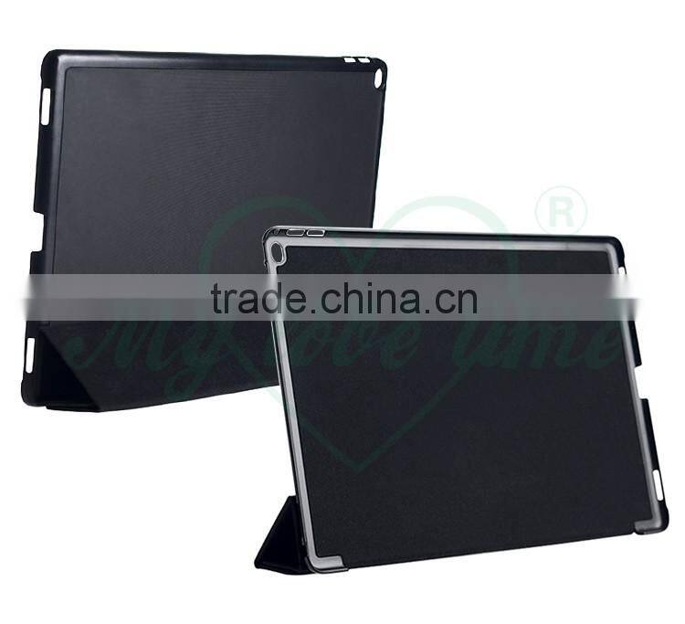 Factory Newest Leather Tablet Holster for Ipad pro with Stand
