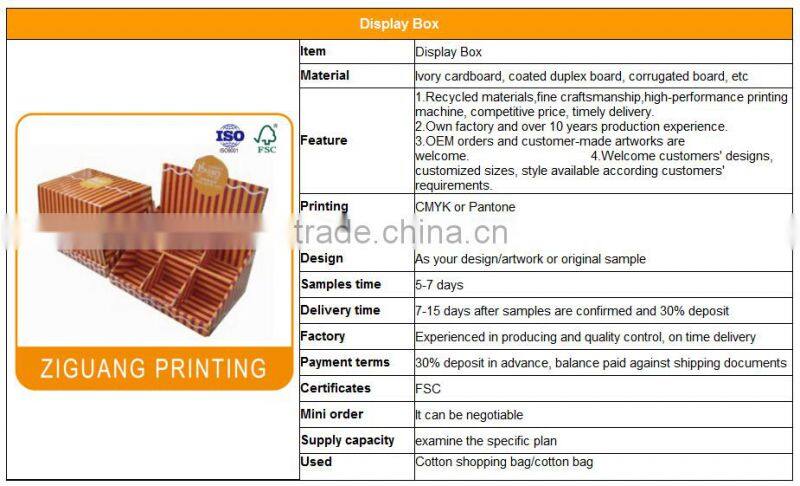 Cheap Custom Cardboard Counter Display Box