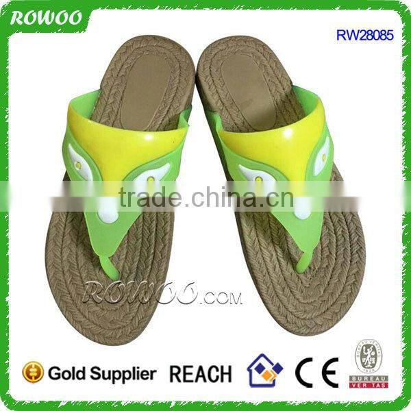 Beautiful fashion hemp rope slipper, espadrille slipper