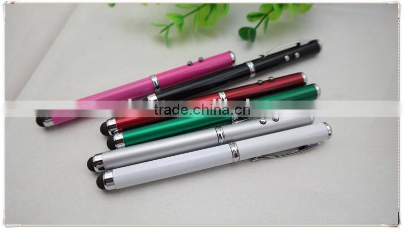 TM-22 4 in 1 multi founction touch pen , laser stlylus pen