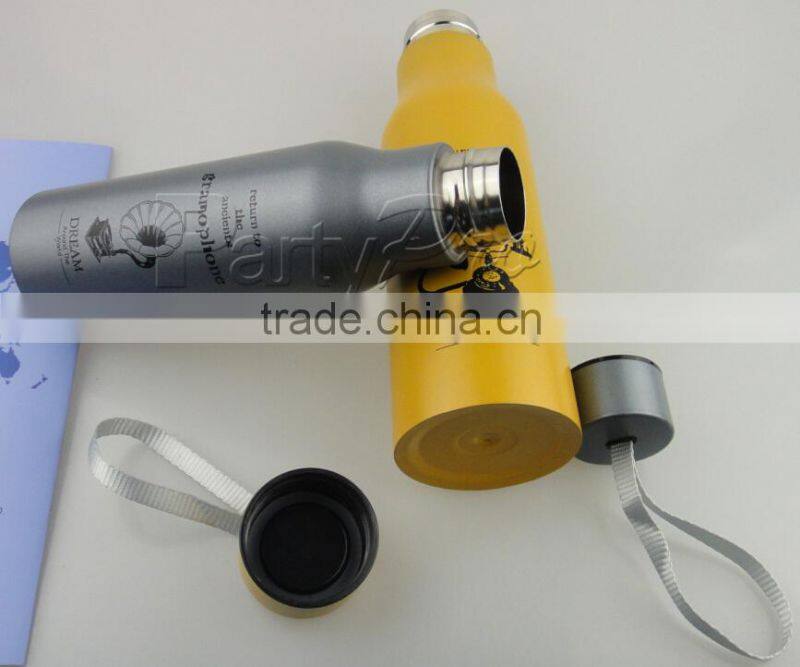 Partypro 2015 New Design Wholesale High Quality 750ml 550ml Stainless Steel Water Bottle Vacuum Cup