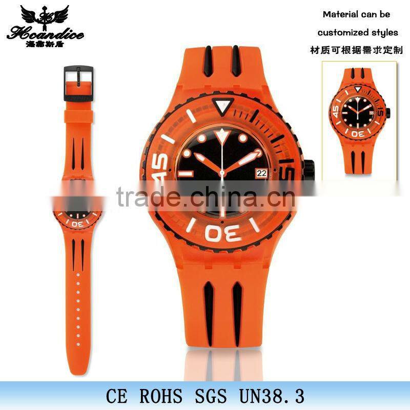 best sale alloy waterproof silicone jelly wrist watch