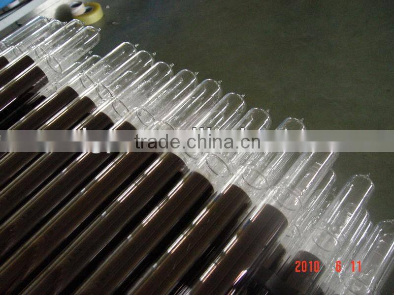 all glass double vacuum solar heat pipe tubes