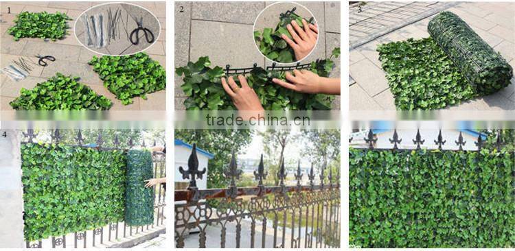 plastic artificial boxwood topiary hedge leaf wall