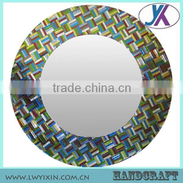 Decorative classic designed crackle glass mosaic mirror
