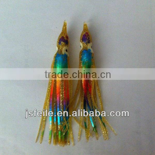 90MM gold octopus skirt soft fishing lure