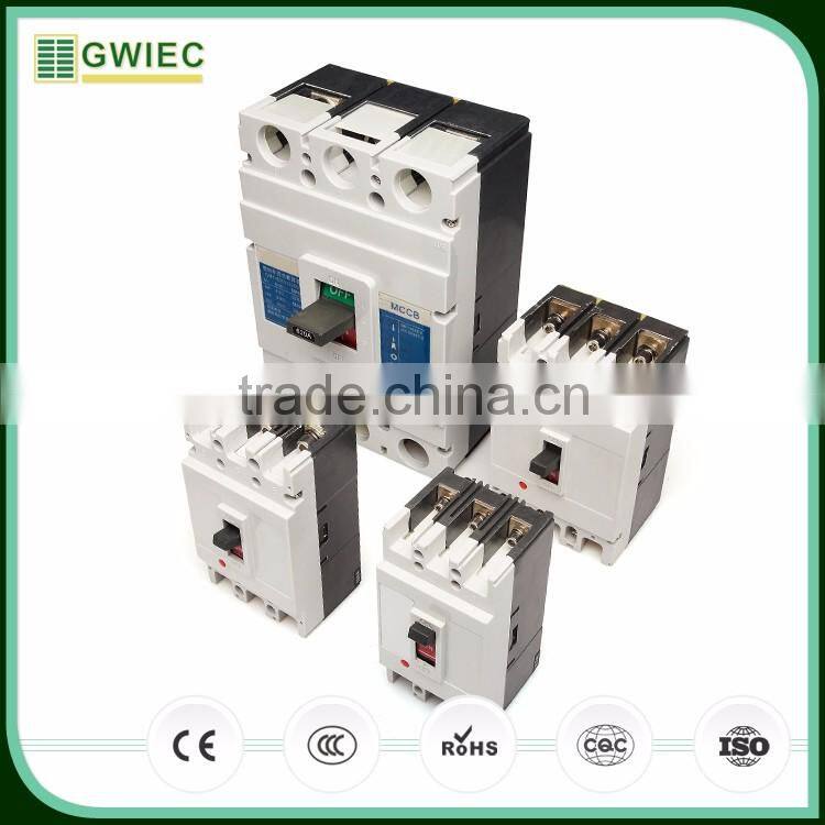 GWIEC China Products 250Amp MCCB 3 Pole 4 Pole New Types Molded Case Circuit Breaker