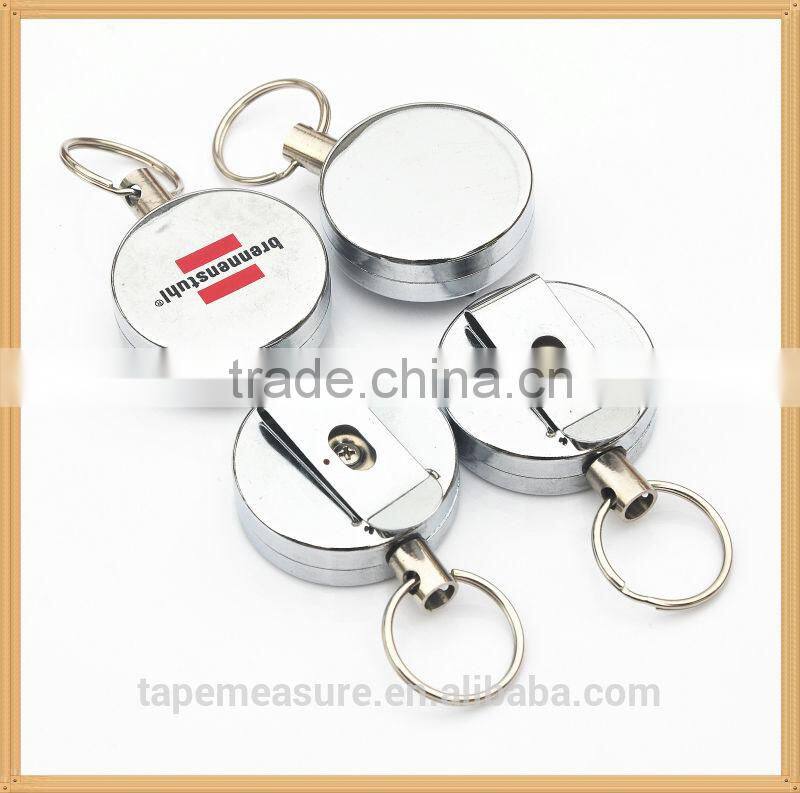 Novelty fashion metal retractable id badge holders cheap hot business gifts item with Your Logo or Name
