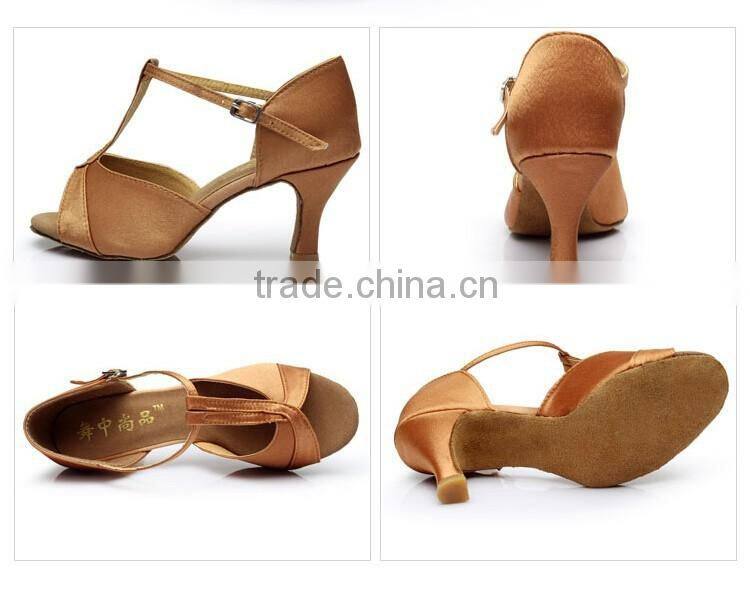 2016 Popular cheap ballroom latin dance shoes women gold sequin dance shoes 4 colors