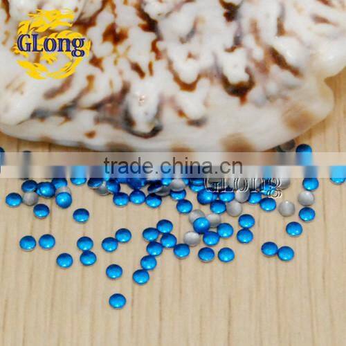 2mm Hot Fix Round Aluminum Panel Pressing Studs Clothes Bag Shoe Nail Art DIY #GT104-2P(Mix-s)