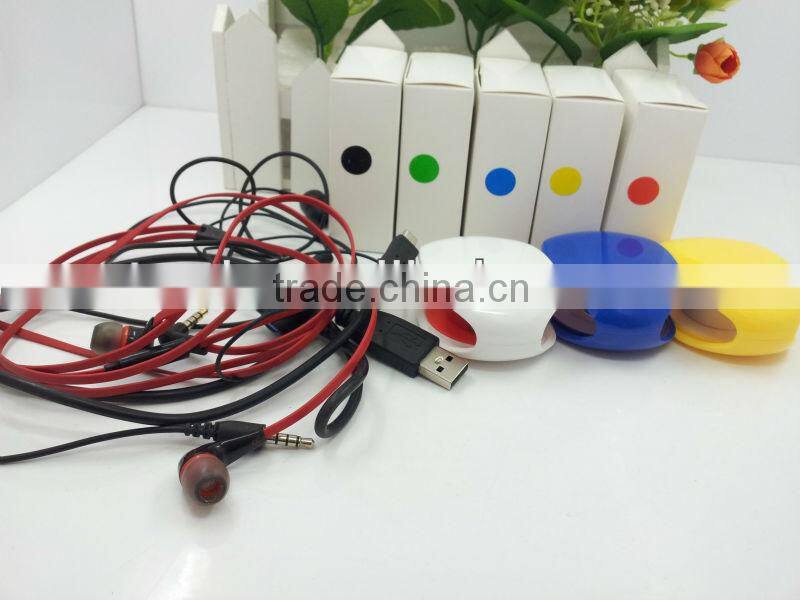 2014 Cheap Chain Winder Cord Organizer Retractable Earphone Recoil Winder