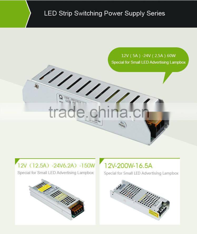 100W 4.1A 12V High efficiency strip type electronic constant voltage led driver