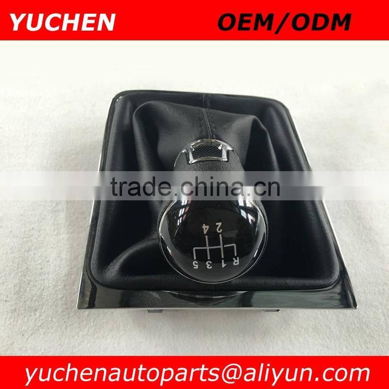 Factory Wholesales YUCHEN Car Shift Gear Knob With Chrome Frame For VW Passat B6 CC 3C R36 TDI 2005-2011 car body part name
