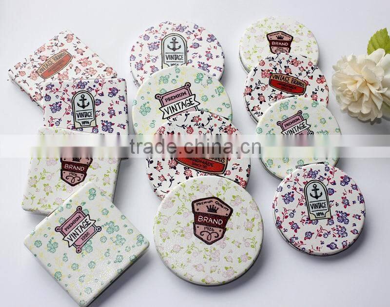 2015 hot sale double sided rose pocket mirror,MB271