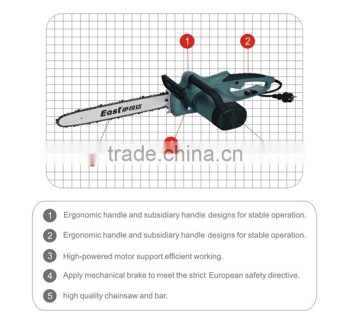 2000/2200w mechanical brake electric start chainsaw
