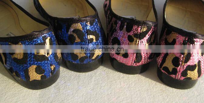 women's korean style Sequins slip on flat casual shoes