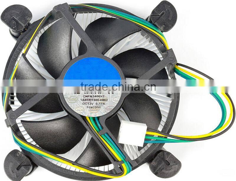 New Genuine CPU Cooler HeatSink Fan Support Socket 1155 1156 Processor up to i7 4 Pin Connector E97379-001Cooling Fan For Intel