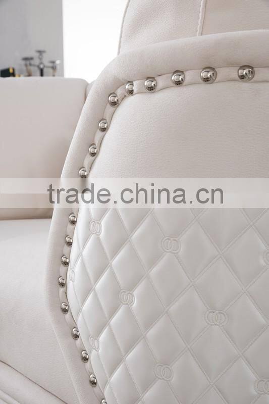 Luxury Italian New Classic White Fabric Sofa Set 1+2+3 AL045
