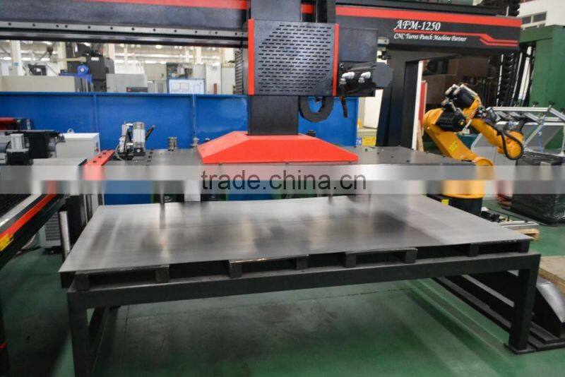 OHA" Brand AFM-1250 manufacturing cnc punching machine hydraulic punch press with Amada tools turret punching Fanuc control