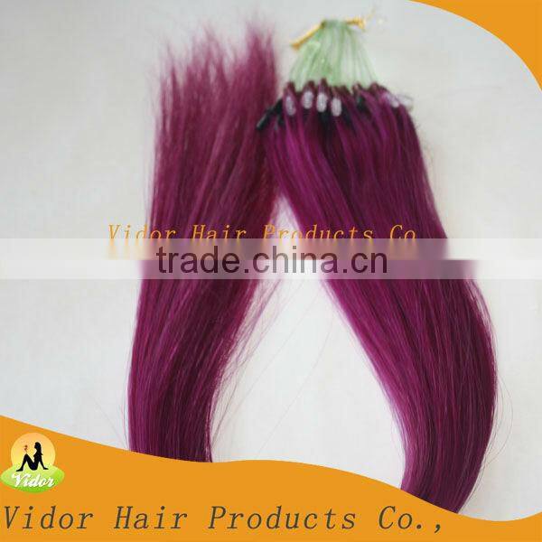 Hot selling Top Quality Indian Remy Mirco Ring Loop Hair Extension