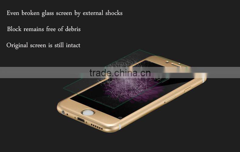 clear screen protector for iphone6 with arc-shaped Full screen cover for iphone screen protector