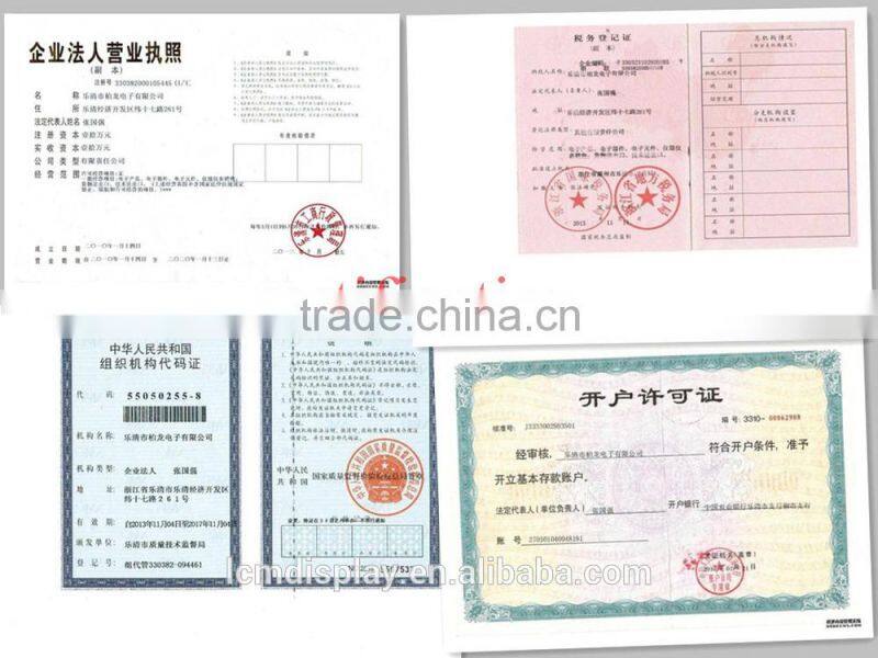 custom one/ two line character lcd module LCM COB with LED backlight Rohs