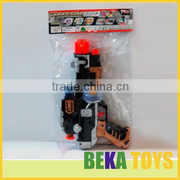 2014 newest toy gun electric gun toy paint English Russian sound gun novelty space gun